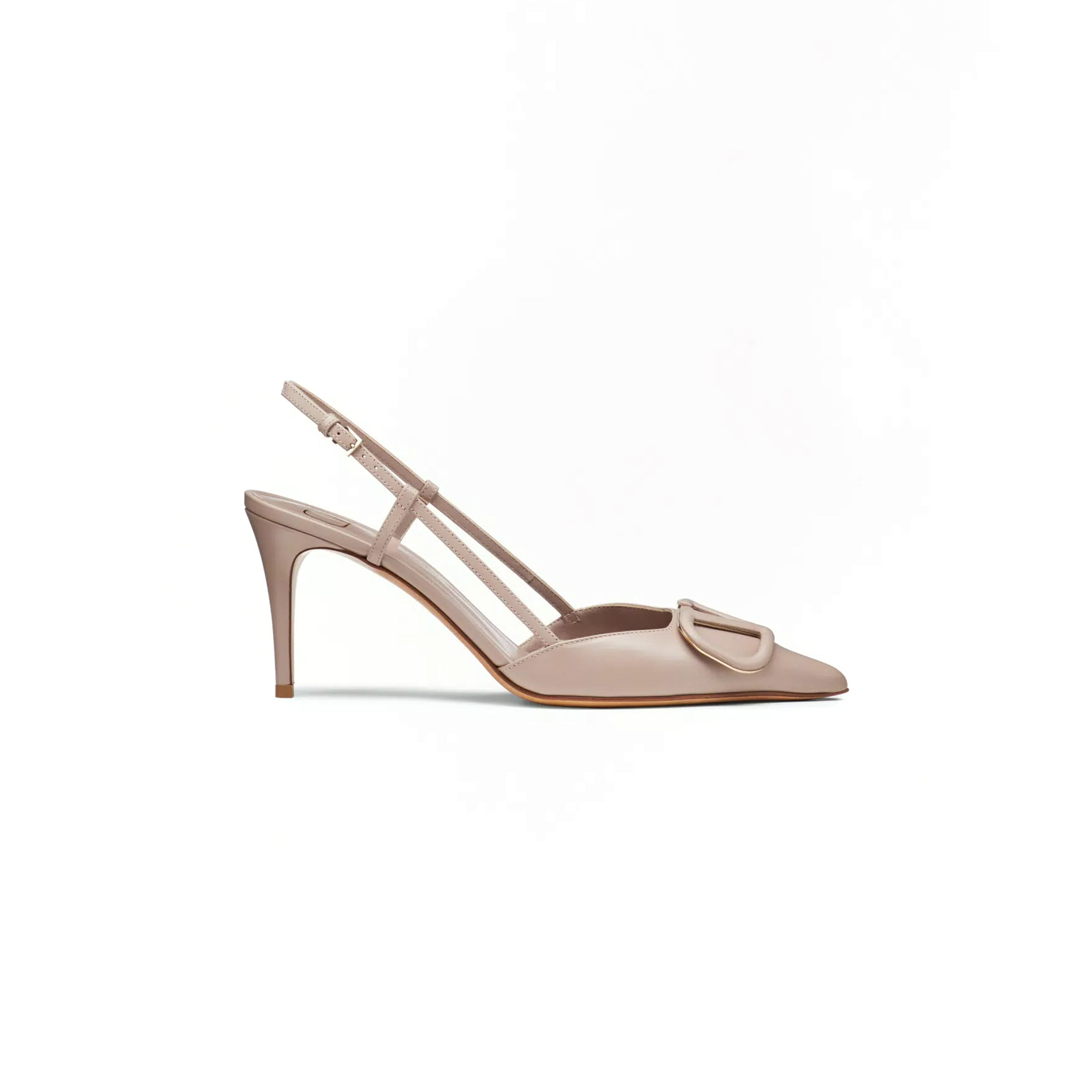VALENTINO VLOGO SIGNATURE CALFSKIN SLINGBACK PUMP 80MM 3.15IN 5W2S0R01MZF_P45 VALENTINO VLOGO SIGNATURE CALFSKIN SLINGBACK PUMP 80MM 3.15IN 5W2S0R01MZF_P45